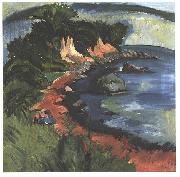 Ernst Ludwig Kirchner Coast of Fehmarn oil